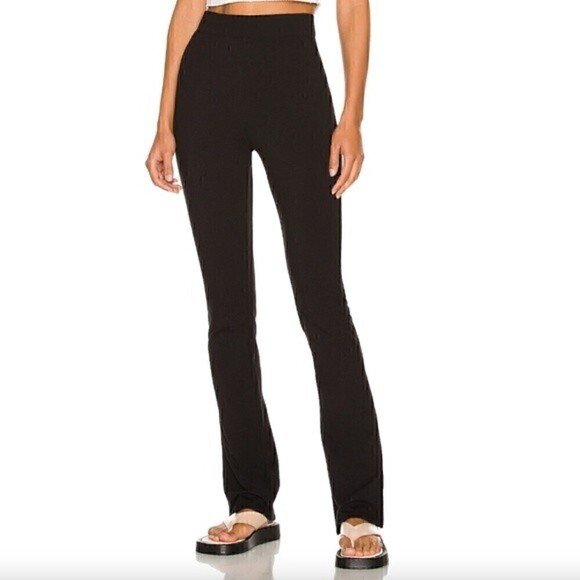 Lovers + Friends Revolve Black Velvet Pants - Picture 1 of 5